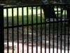 Classic Smooth Rail Black Aluminum Fence in Chapel Hill NC